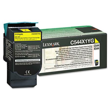 LEXMARK COMPATIBLE Yellow Aftermarket Toner Cartridge Extra High C544X1YG